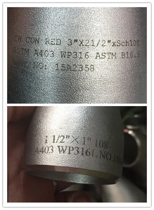 Δυαδικό 1.4462 2205 από ανοξείδωτο χάλυβα SCH40 - S31803 S32205 Αδιάβροχος συγκεντρωτικός μειωτής -3 "x 2" 1